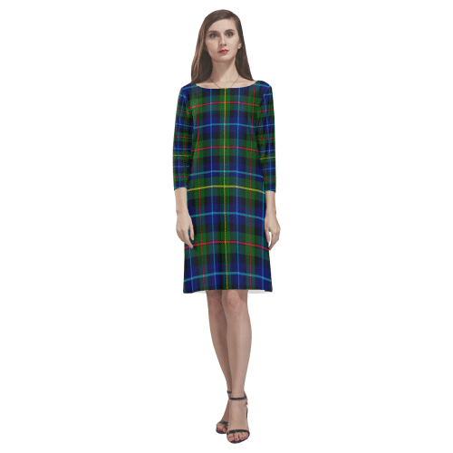 Smith Modern Tartan Classic Round Neck Dress