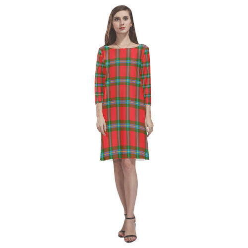 Maclaine Of Loch Buie Tartan Classic Round Neck Dress