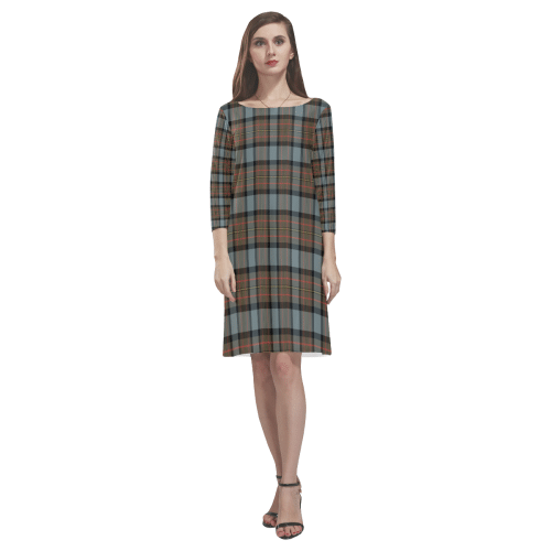 Maclaren Weathered Tartan Classic Round Neck Dress