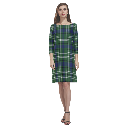 Blyth _ Tweeside District Tartan Classic Round Neck Dress