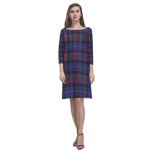 Pride Of Scotland Tartan Classic Round Neck Dress