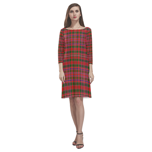 Macalister Modern Tartan Classic Round Neck Dress