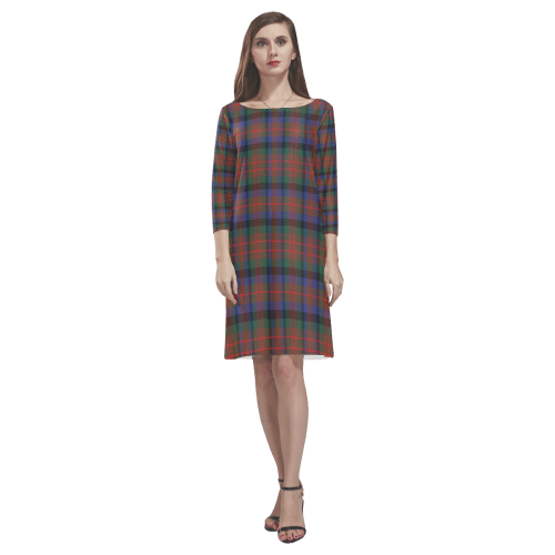 Macduff Hunting Modern Tartan Classic Round Neck Dress