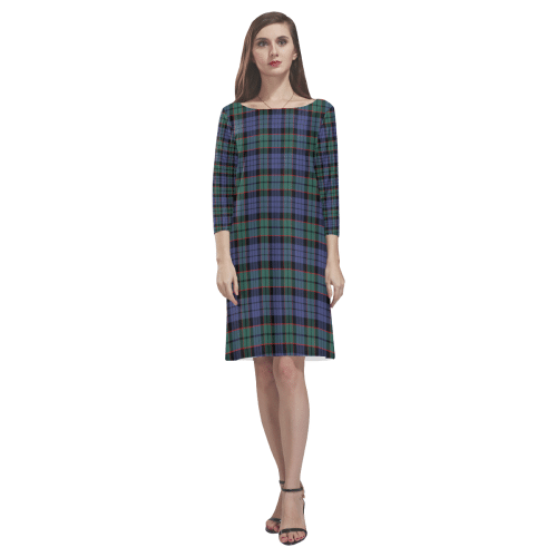 Fletcher Modern Tartan Classic Round Neck Dress