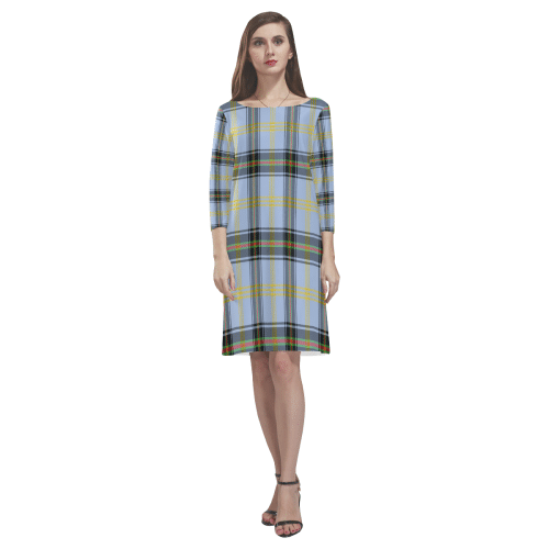 Bell Of The Borders Tartan Classic Round Neck Dress