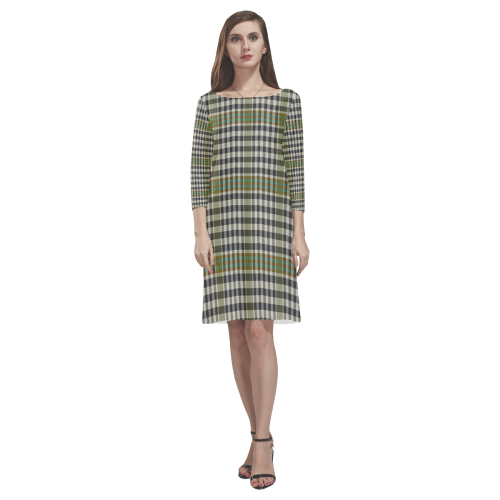 Burns Check Tartan Classic Round Neck Dress