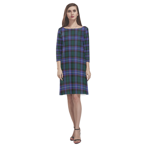 Hunter Modern Tartan Classic Round Neck Dress