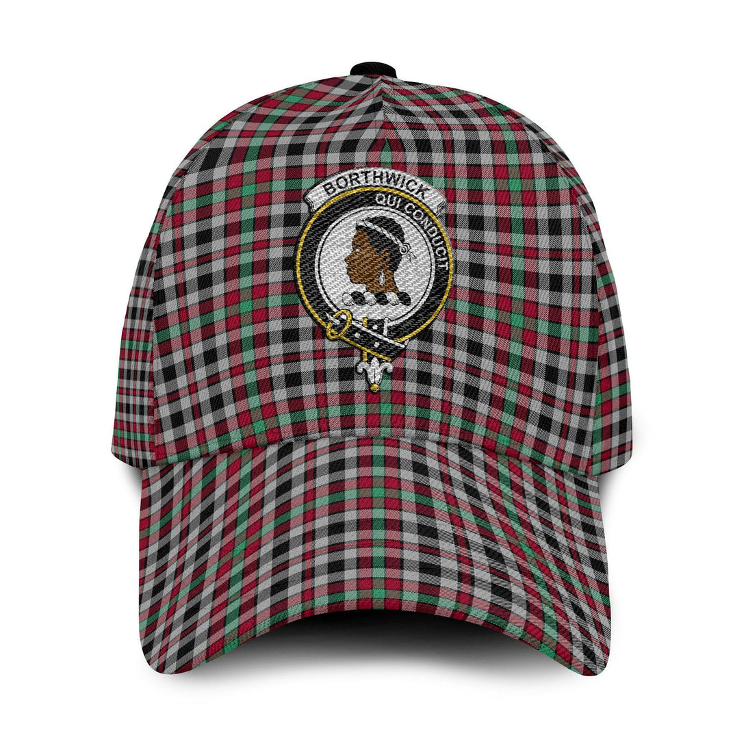 Borthwick Tartan Crest Embroidery Classic Cap