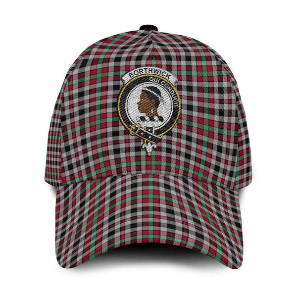 Borthwick Tartan Crest Embroidery Classic Cap