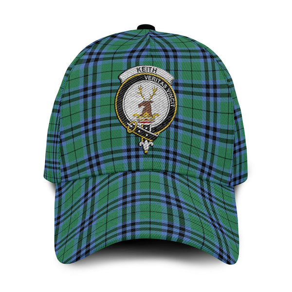 Keith Tartan Crest Embroidery Classic Cap