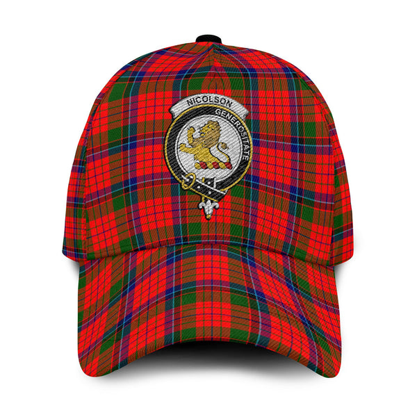 Nicolson Tartan Crest Embroidery Classic Cap