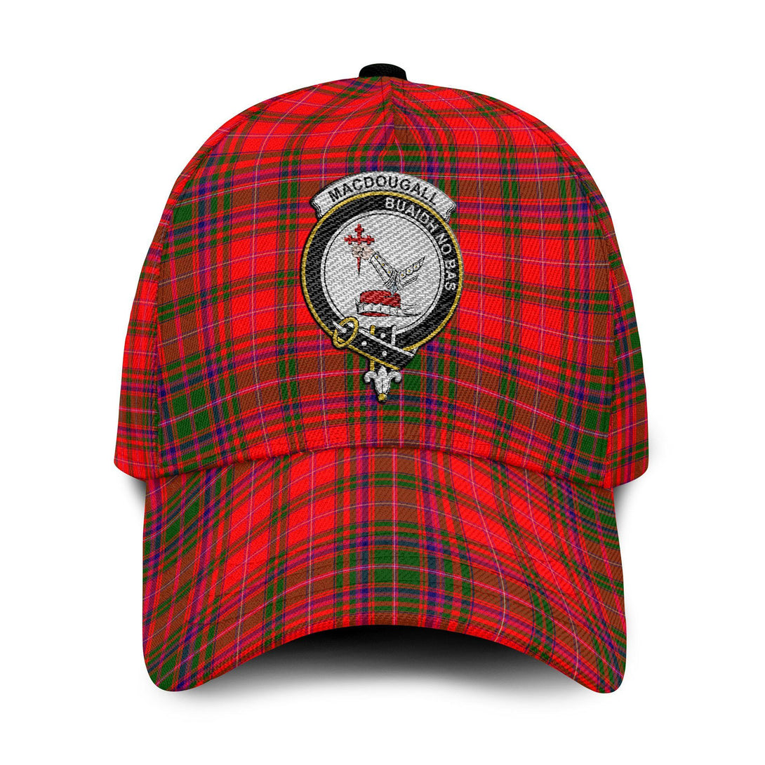 MacDougall Tartan Crest Embroidery Classic Cap