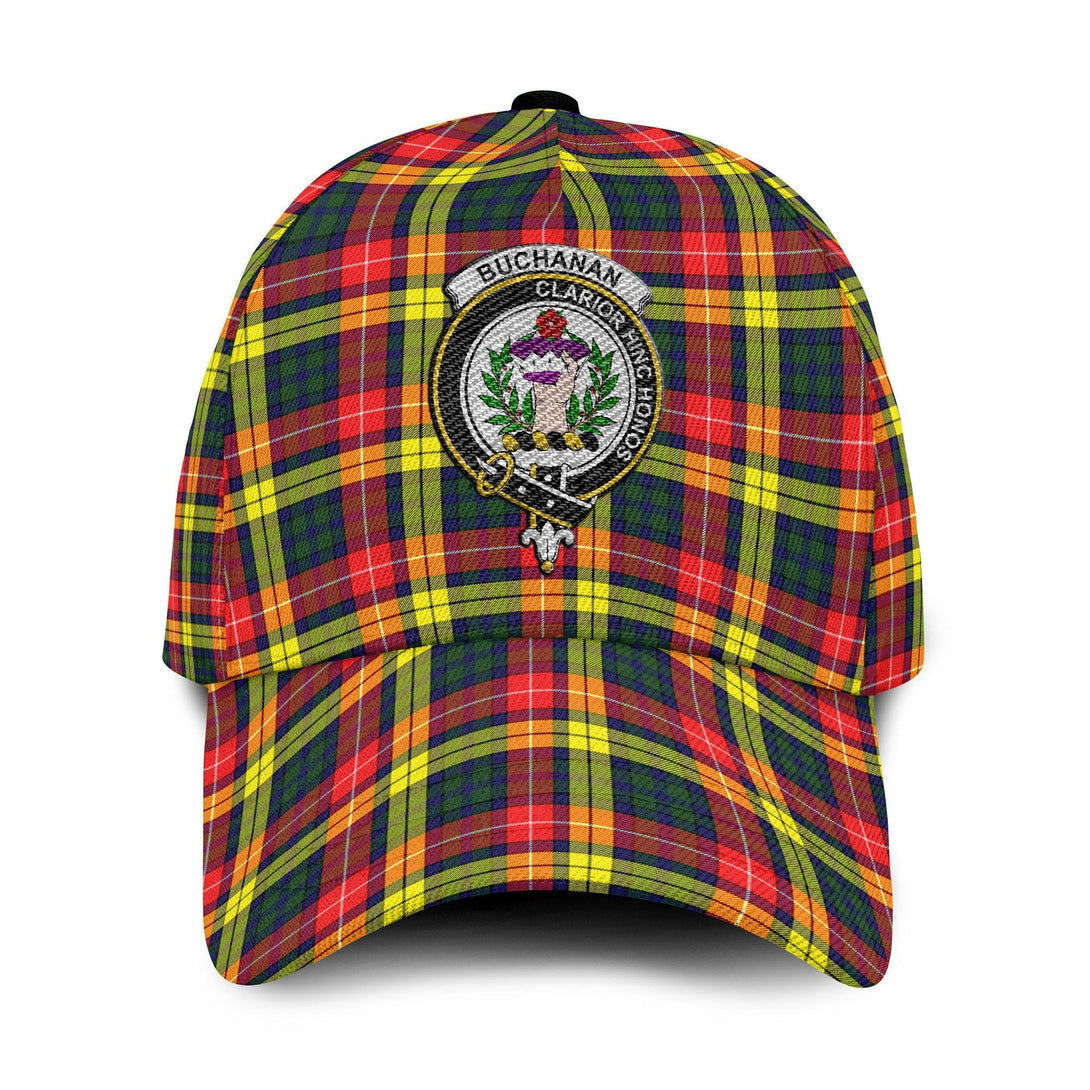 Buchanan Tartan Crest Embroidery Classic Cap