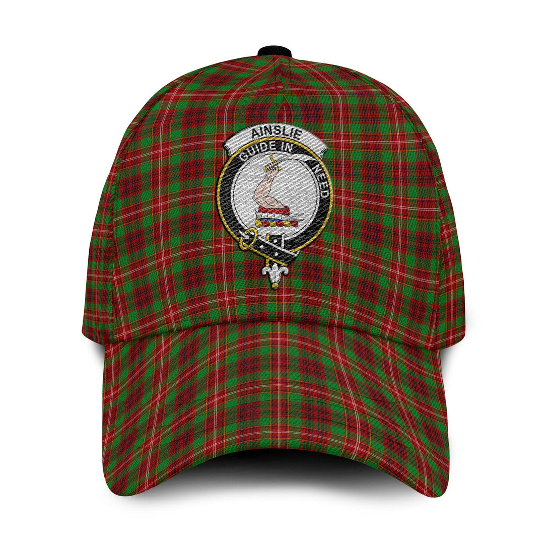 Ainslie Tartan Crest Embroidery Classic Cap