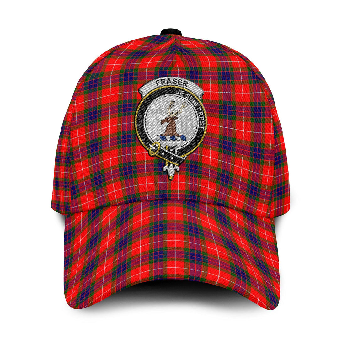 Fraser (of Lovat) Tartan Crest Embroidery Classic Cap