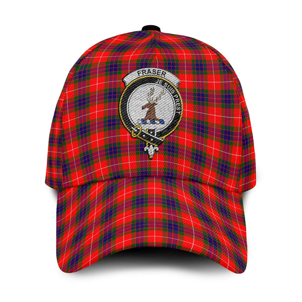 Fraser (of Lovat) Tartan Crest Embroidery Classic Cap