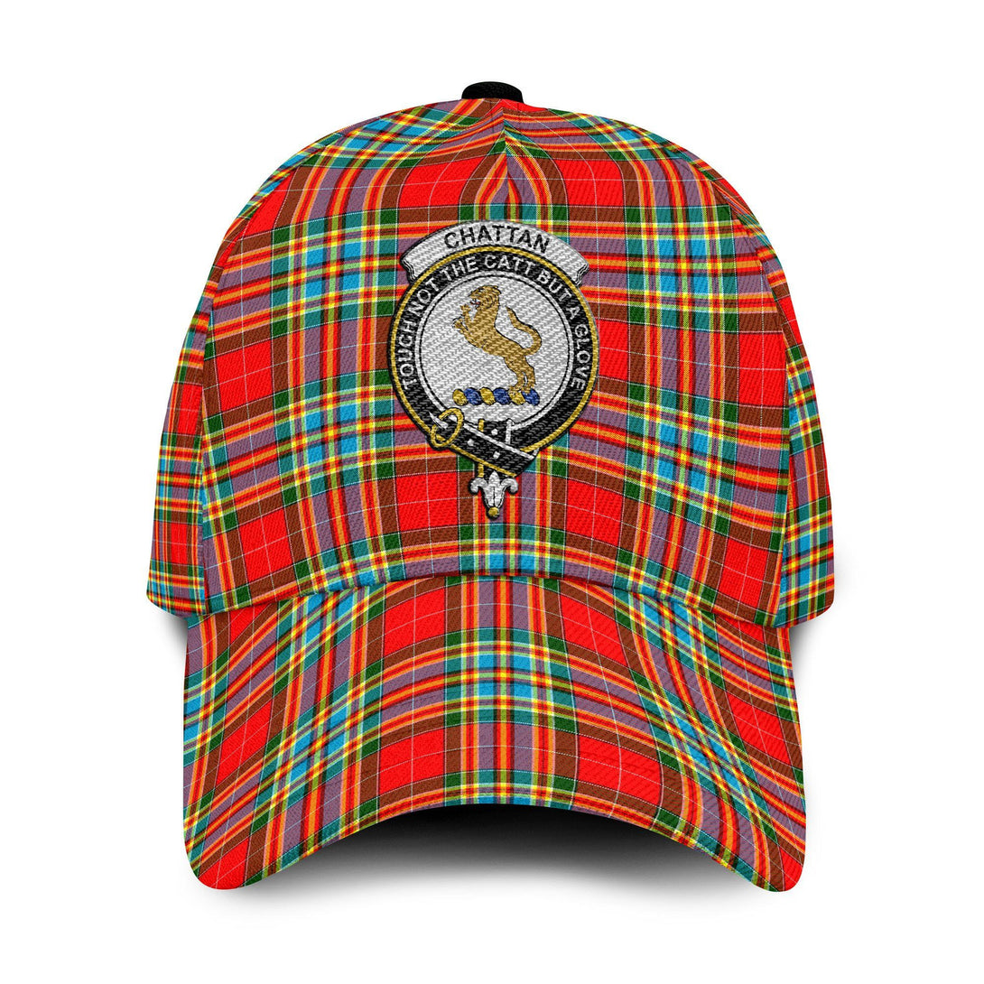 Chattan Tartan Crest Embroidery Classic Cap