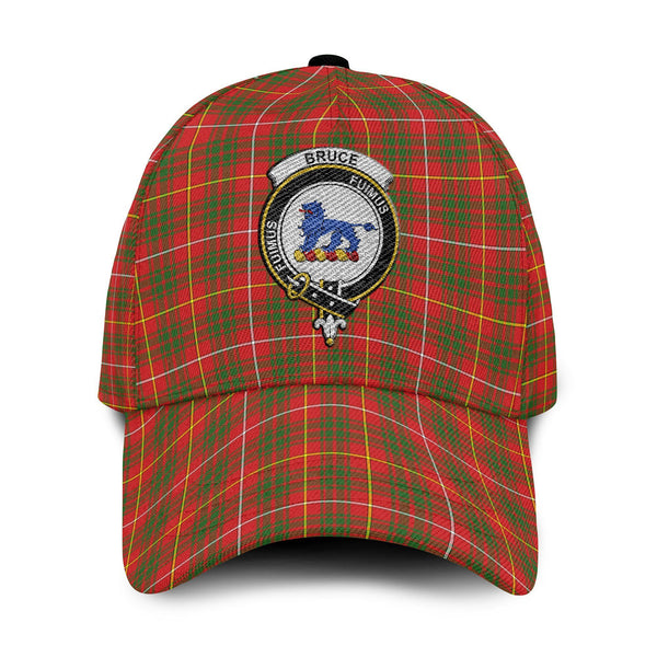 Bruce Tartan Crest Embroidery Classic Cap