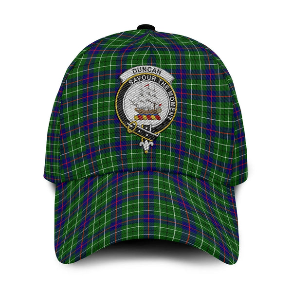 Duncan Tartan Crest Embroidery Classic Cap