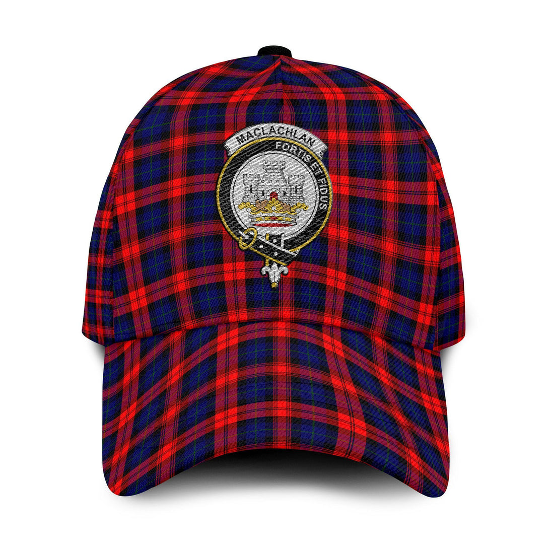 MacLachlan Tartan Crest Embroidery Classic Cap