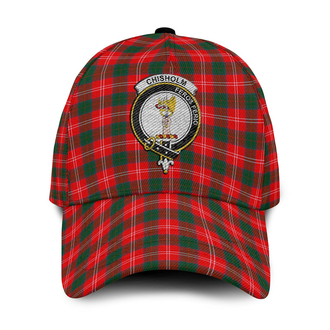 Chisholm Tartan Crest Embroidery Classic Cap