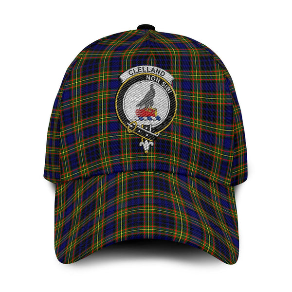 Clelland Tartan Crest Embroidery Classic Cap