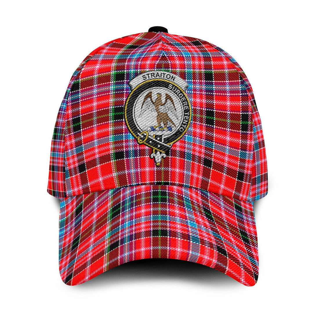 Straiton Tartan Crest Embroidery Classic Cap