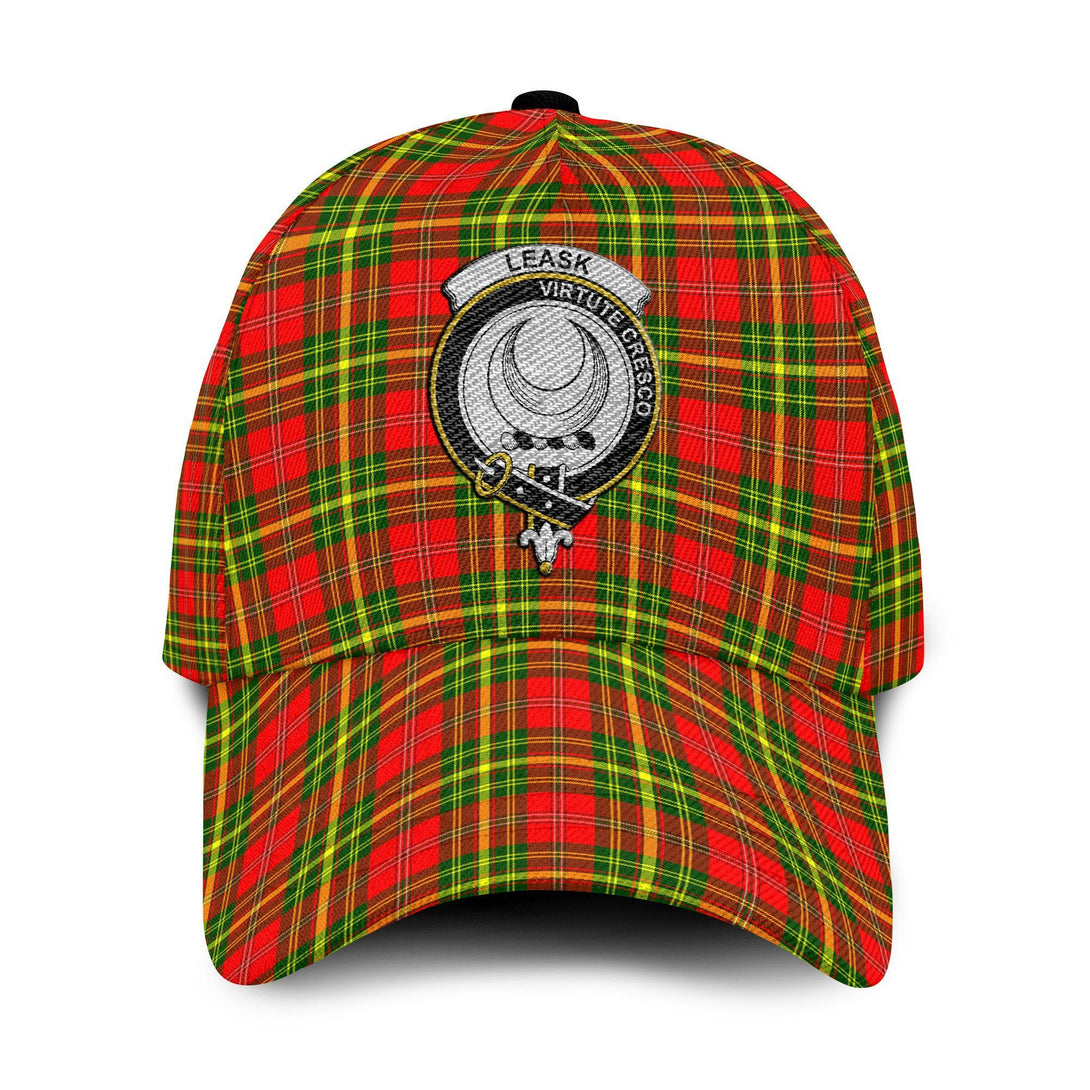 Leask Tartan Crest Embroidery Classic Cap