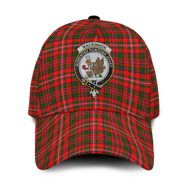 MacKinnon Tartan Crest Embroidery Classic Cap