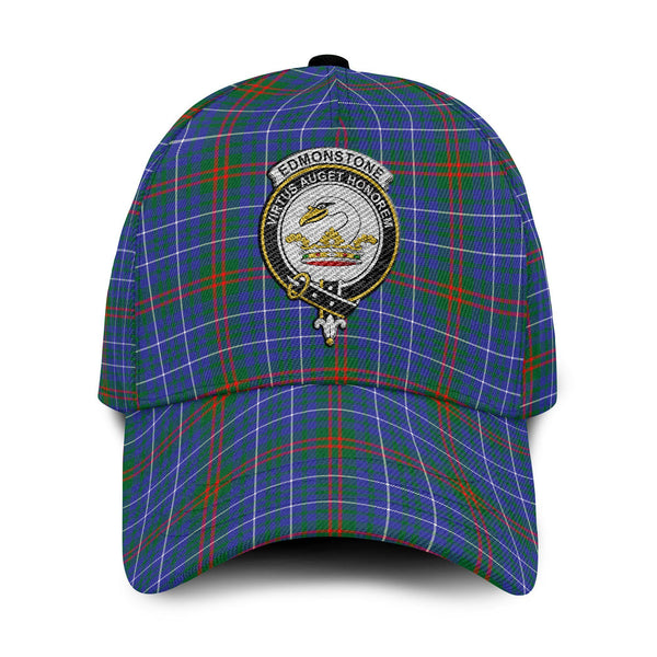 Edmonstone (of Duntreath) Tartan Crest Embroidery Classic Cap