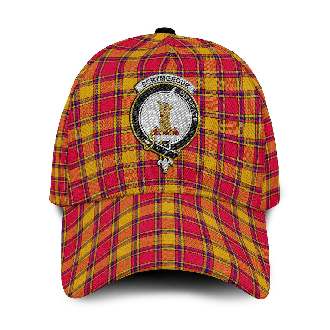 Scrymgeour Tartan Crest Embroidery Classic Cap