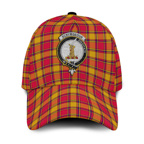 Scrymgeour Tartan Crest Embroidery Classic Cap