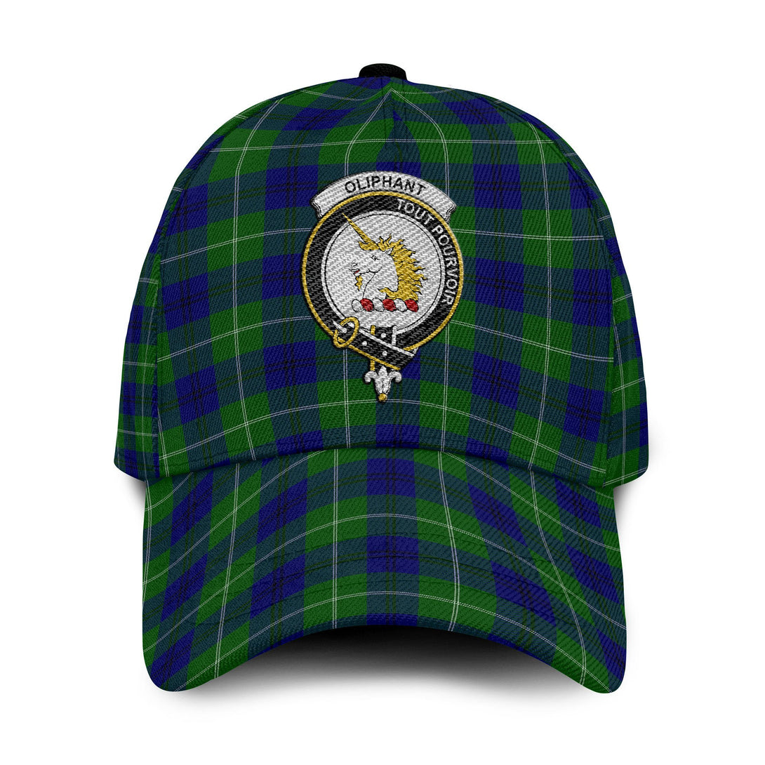 Oliphant Tartan Crest Embroidery Classic Cap