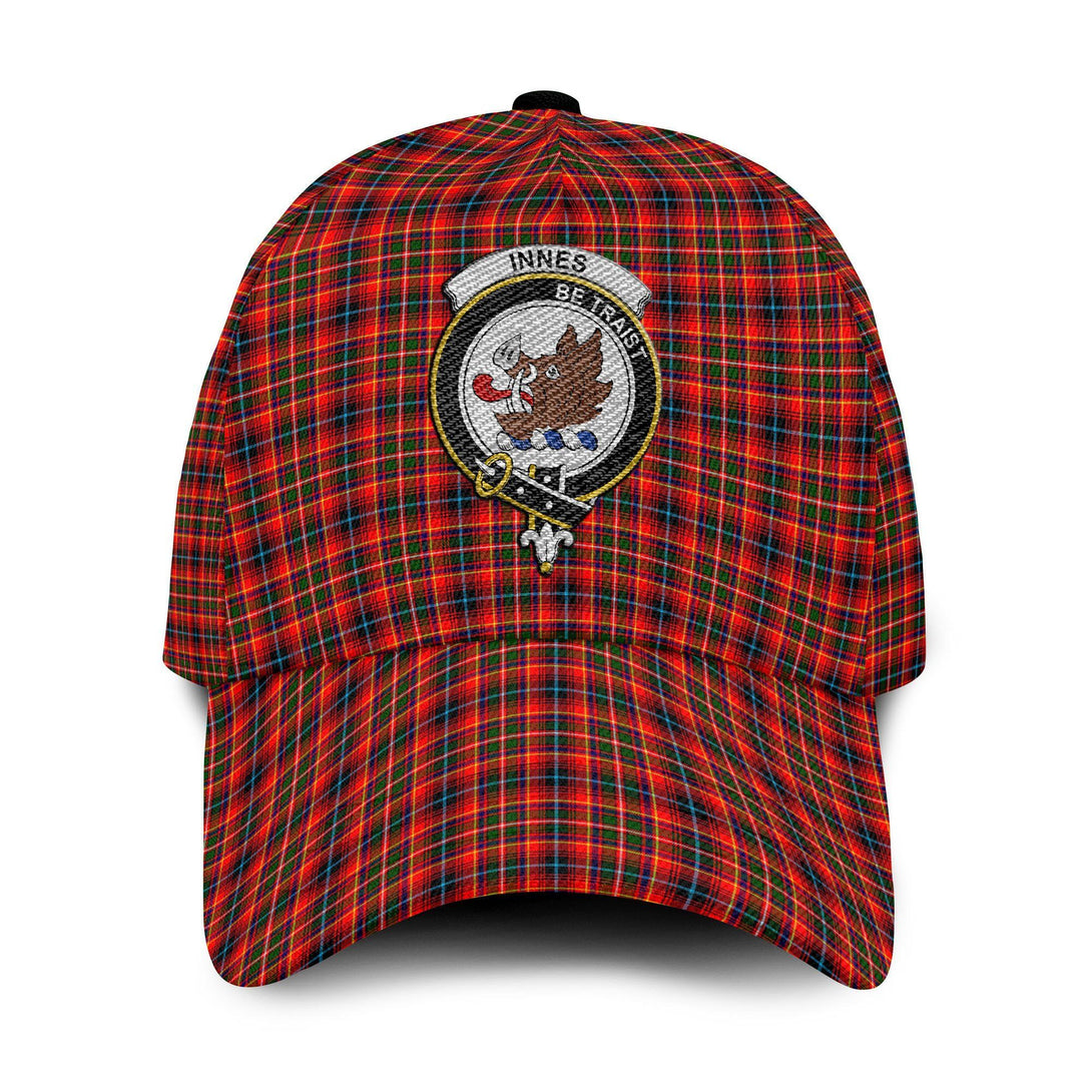 Innes Tartan Crest Embroidery Classic Cap