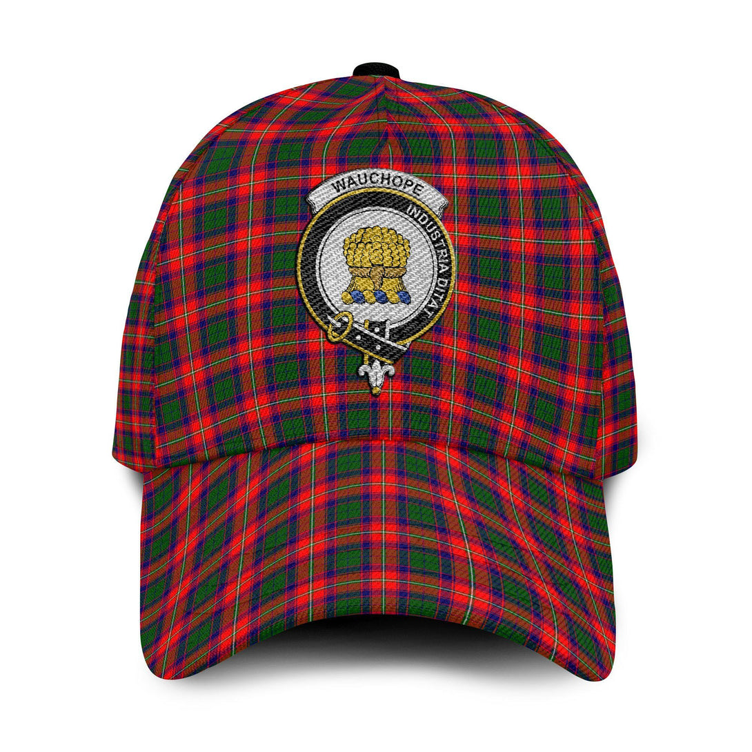 Wauchope (or Waugh) Tartan Crest Embroidery Classic Cap