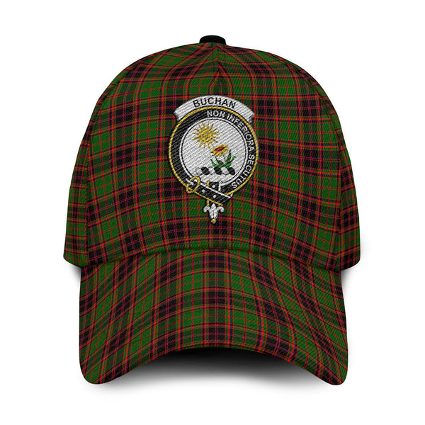 Buchan Tartan Crest Embroidery Classic Cap