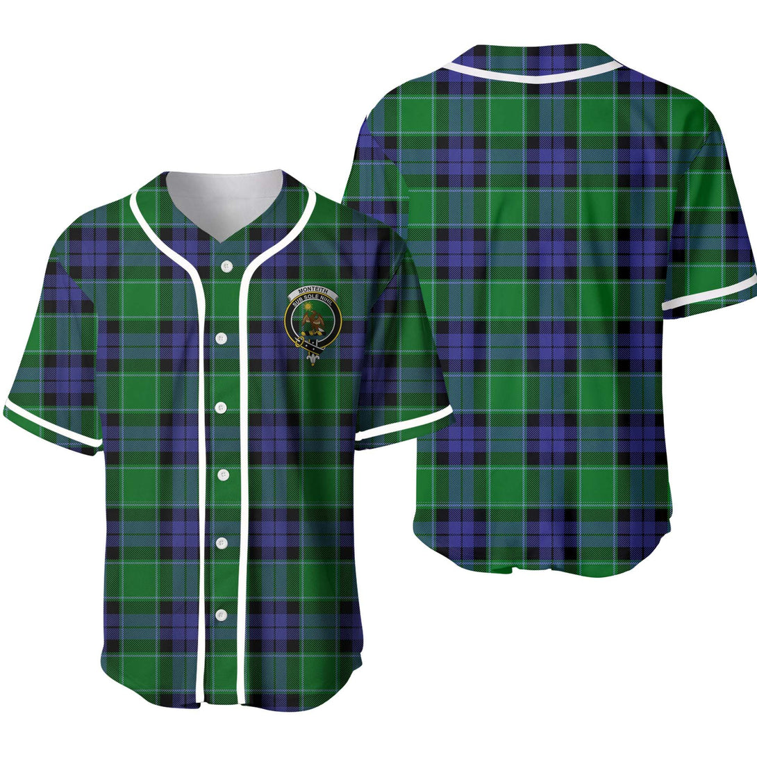 Monteith Tartan Classic Baseball Jersey