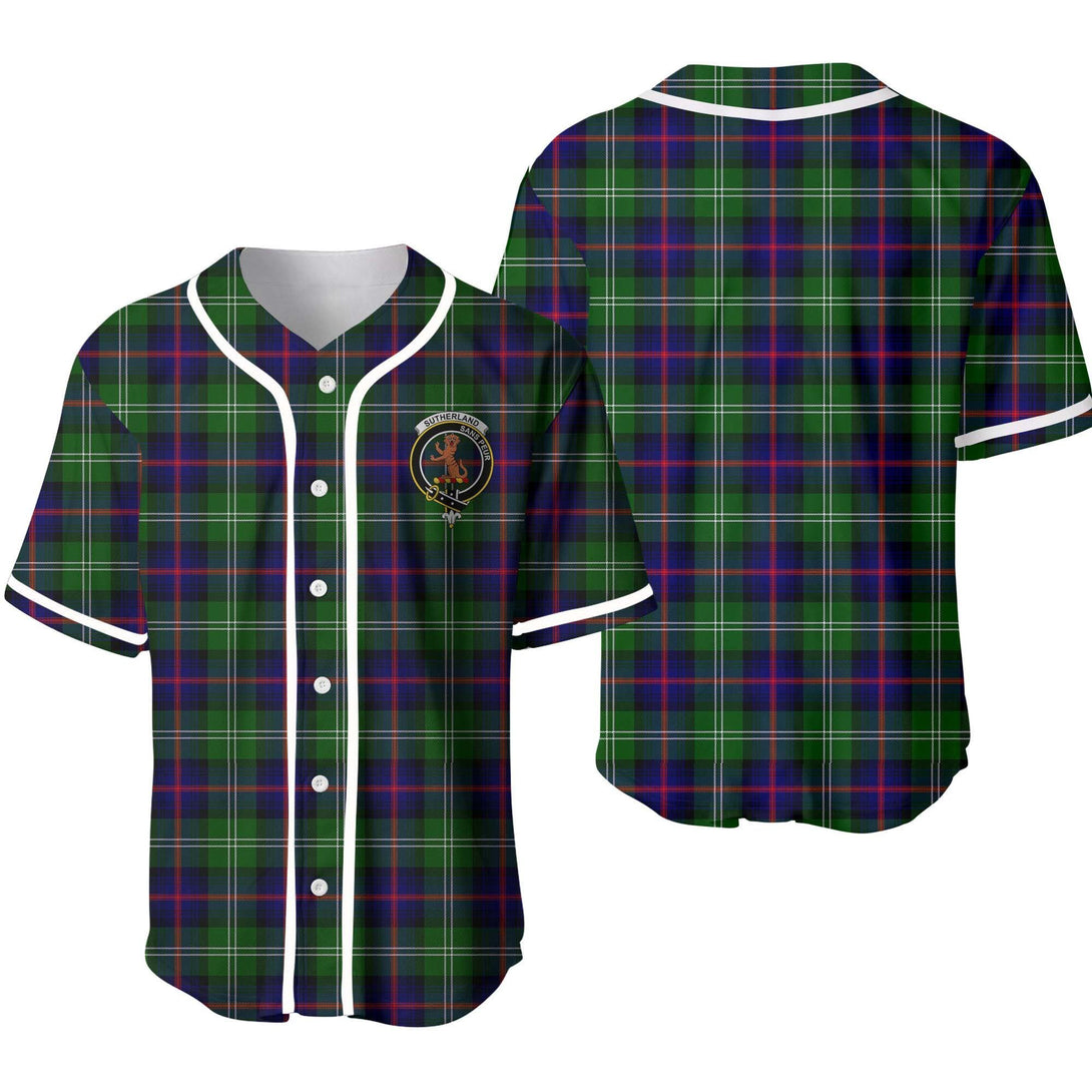 Sutherland I Tartan Classic Baseball Jersey