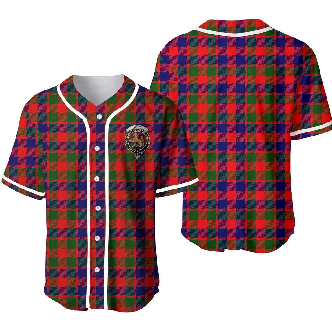 Gow (or McGouan) Tartan Classic Baseball Jersey