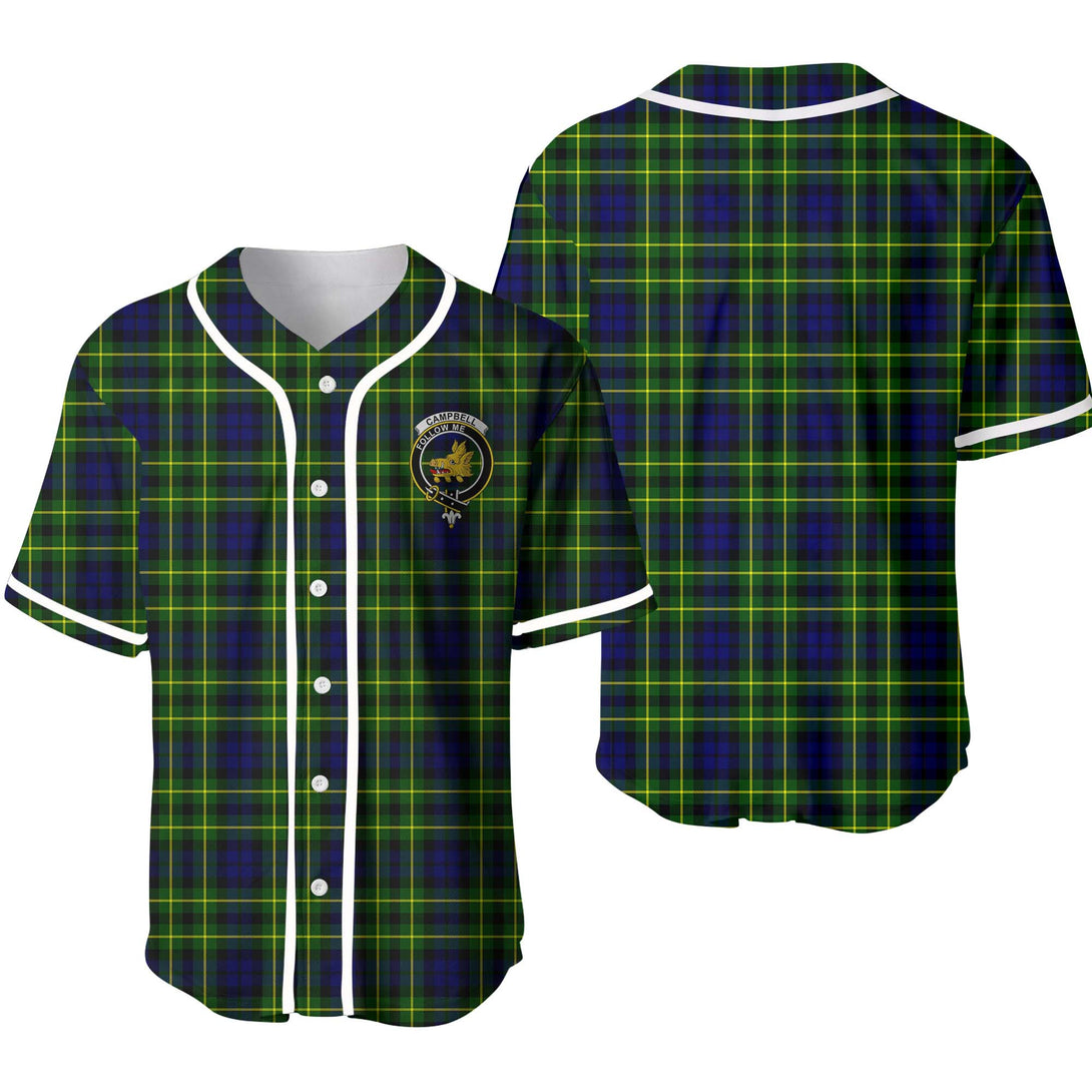 Campbell of Breadalbane Tartan Classic Baseball Jersey