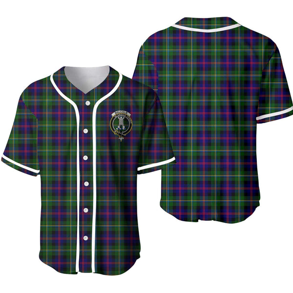 Malcolm (or MacCallum) Tartan Classic Baseball Jersey