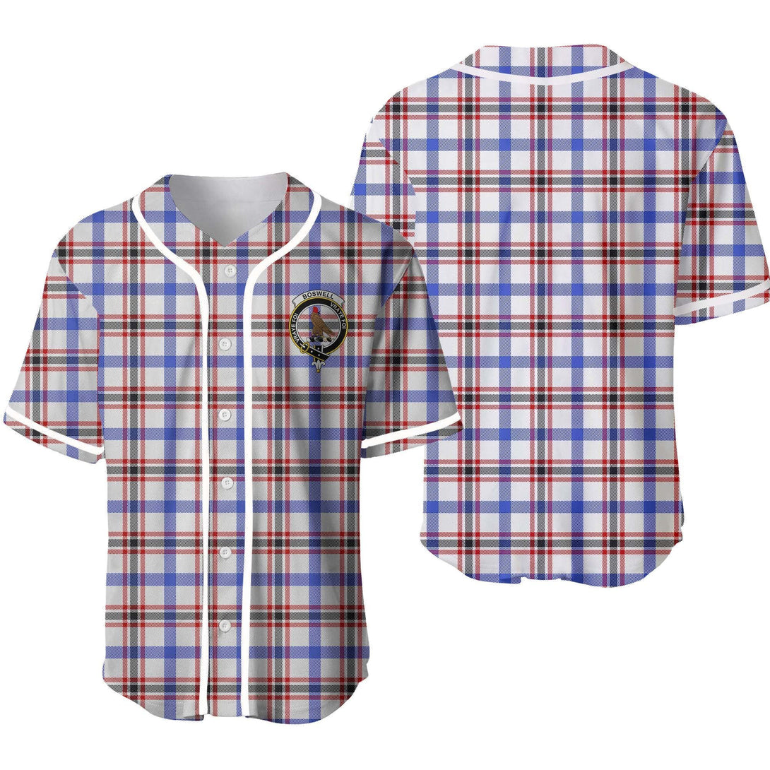 Boswell Tartan Classic Baseball Jersey