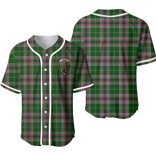 Gray Tartan Classic Baseball Jersey