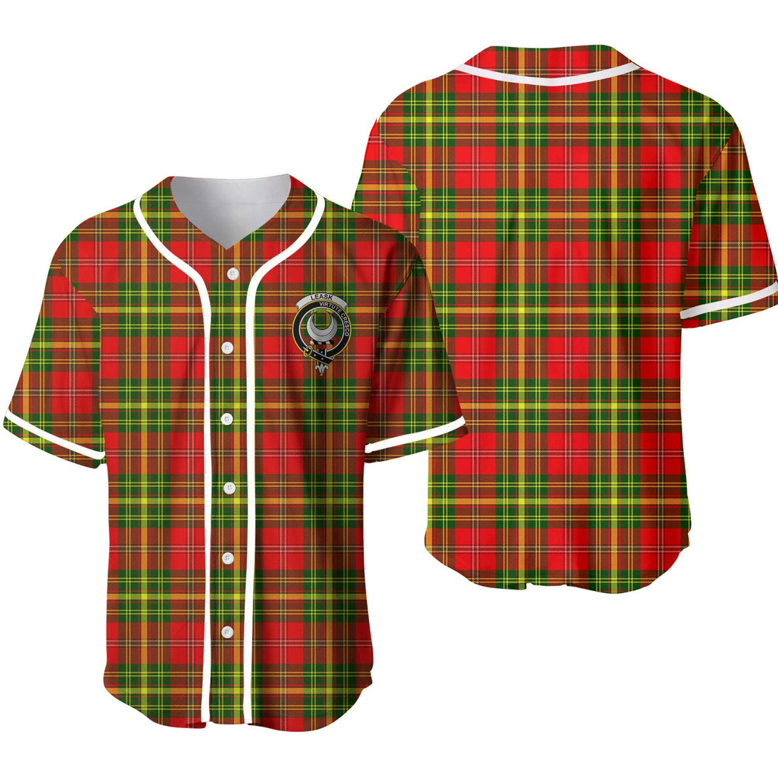 Leask Tartan Classic Baseball Jersey