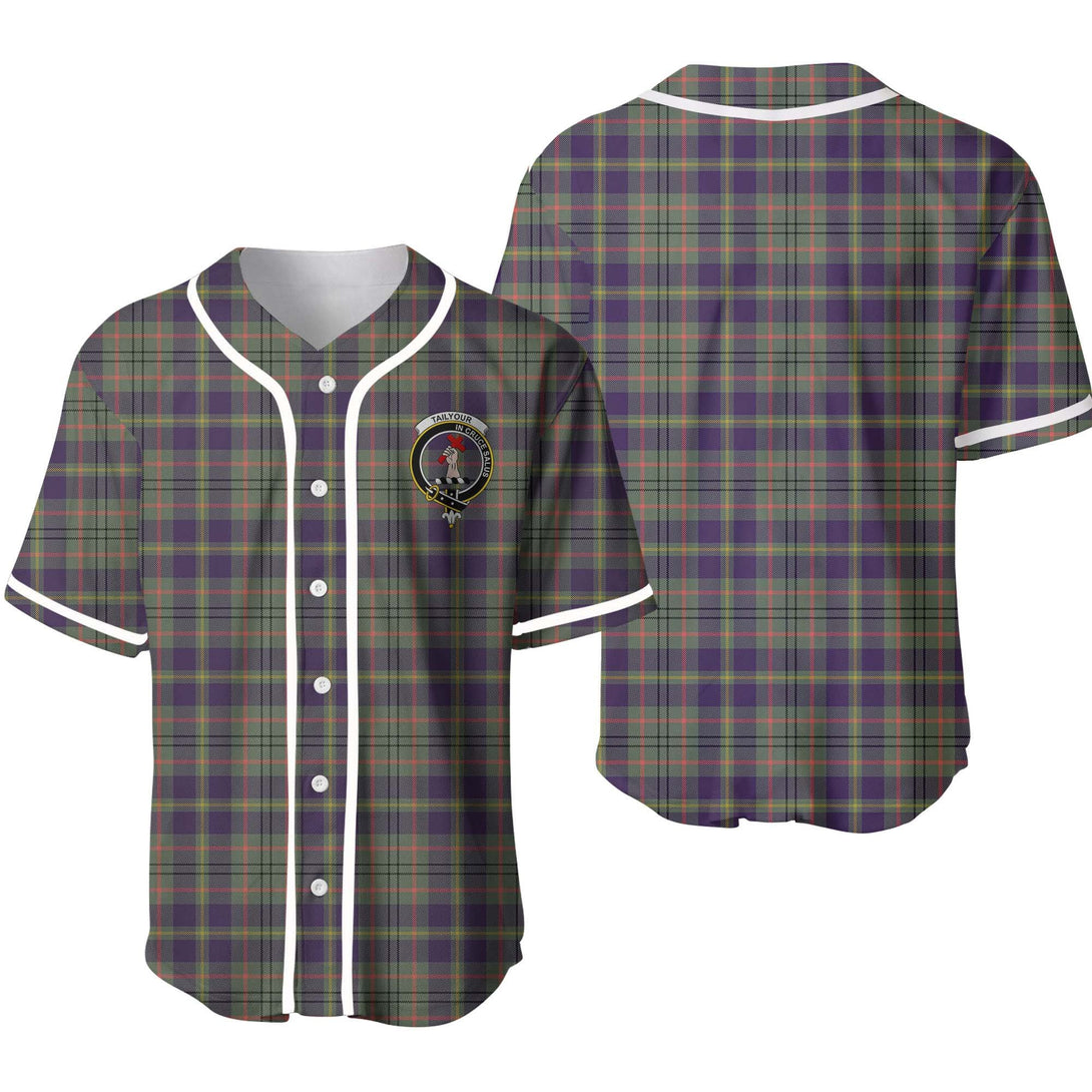 Tailyour (or Taylor) Tartan Classic Baseball Jersey