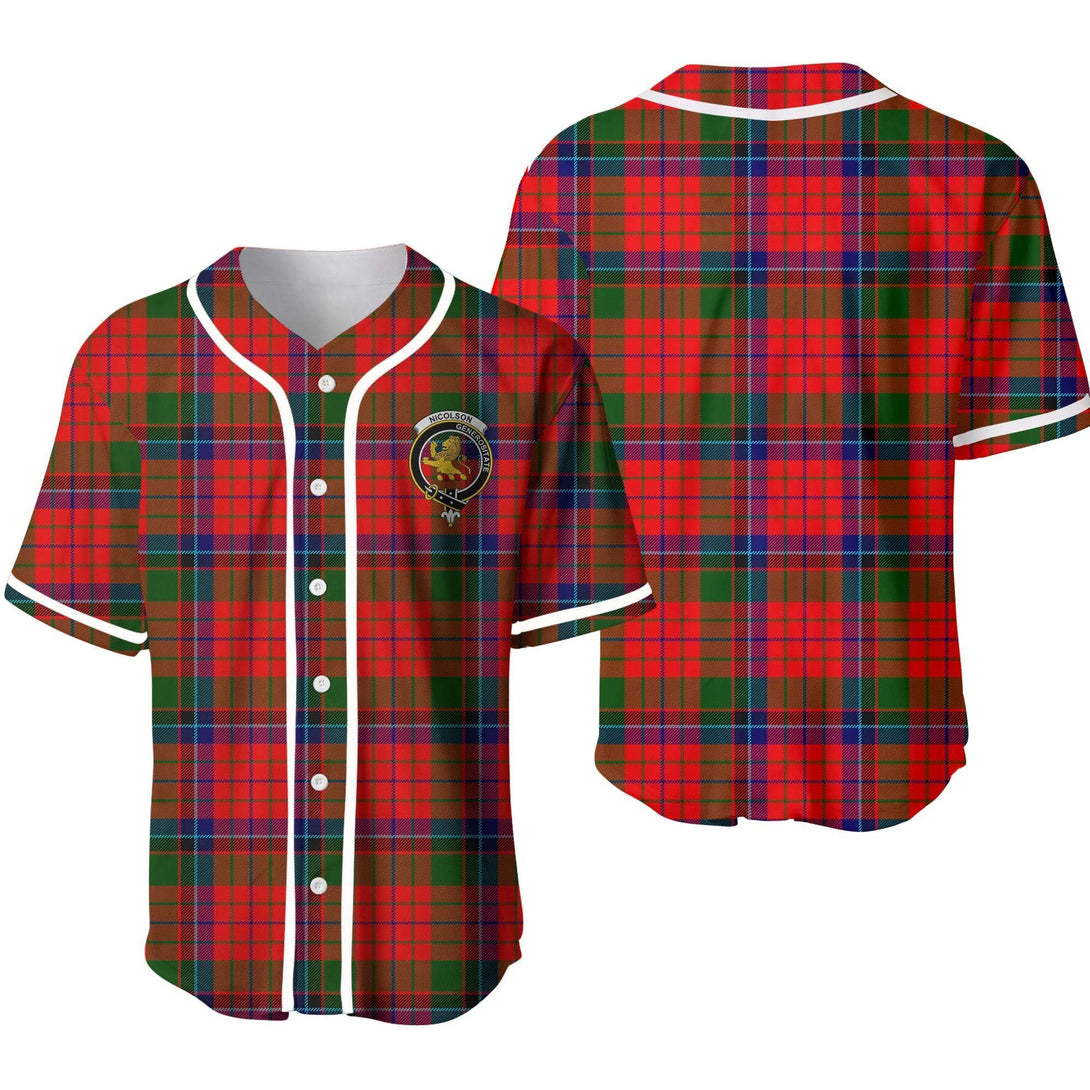 Nicolson Tartan Classic Baseball Jersey