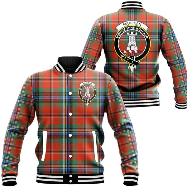 MacLean of Duart Ancient Tartan Classic Crest Baseball Jacket