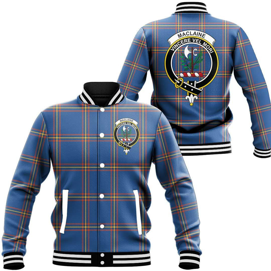 MacLaine of Loch Buie Tartan Classic Crest Baseball Jacket