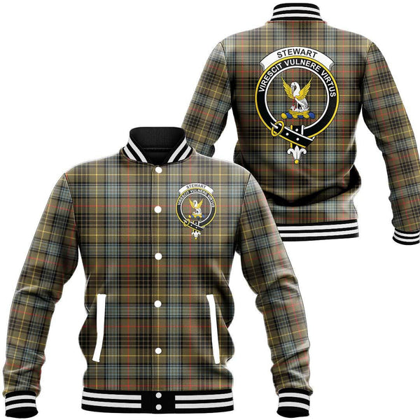 Stewart Hunting Weathered Tartan Classic Crest Baseball Jacket