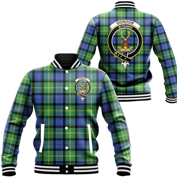 Gordon Old Ancient Tartan Classic Crest Baseball Jacket